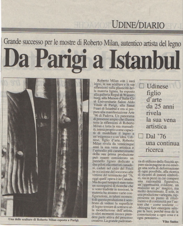 From Paris to Istanbul Great success for Roberto Milan - Article