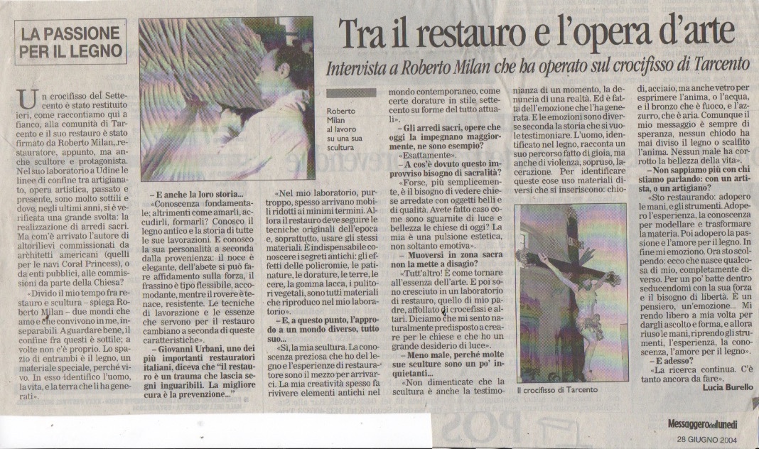 Between the restoration and the work of art - Article