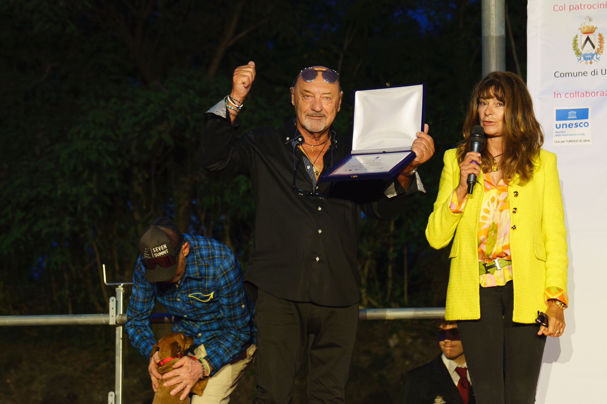 Roberto Milan at the presentation of the Midolini prize