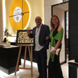 Roberto and Elisabetta Milan with Acqua di Parma