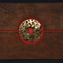 Esplosione cosmica, legno e bronzo 2012, 77 x 92 cm