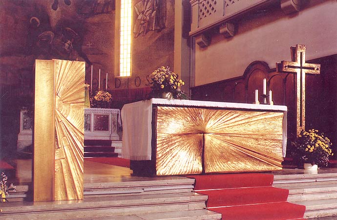 Arredi sacri, legno dorato, Chiesa del Sacro Cuore di Udine